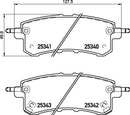 Mintex Brake Pad Set fits - MDB3145 (also fits other vehicles)