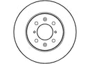 Disctech Brake Disc (Single) - Fits Honda, Hyundai - ABD2066 - Front Axle