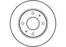 Disctech Brake Disc (Single) - Fits Hyundai, Toyota - ABD2772 - Front Axle