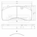 Borg & Beck Brake Pads - BBP33016