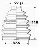 First Line Cv Joint Boot Kit  - FCB6111 fits Renault Laguna 2.0 dCi