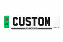 Standard Front Travel Lipped 4D Electric Vehicle Eco Number Plate 520 X 127