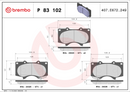 Brembo Brake Pad Set - P83102
