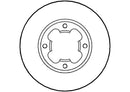 Disctech Brake Disc (Single) - Fits Honda, Subaru - ABD3459 - Front Axle