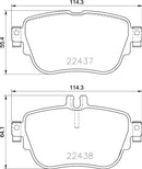 Mintex Brake Pad Set fits -MercedesBenz MDB3917 (also fits other vehicles)