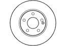 Disctech Brake Disc (Single) - Fits Mercedes-benz, Nissan - ABD2914 - Front Axle