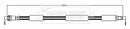 Borg & Beck Brake Hose  - BBH8682 fits Merc C-Class 205 12/13-