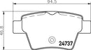 Mintex Brake Pad Set fits -Peugeot MDB2951 (also fits other vehicles)