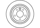 Disctech Brake Disc (Single) - Fits Ford, Vw - ABD2871 - Rear Axle