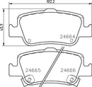 Mintex Brake Pad Set fits -Toyota MDB2924 (also fits other vehicles)