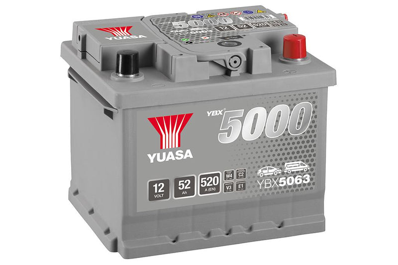 Yuasa YBX5063 - 063 Silver High Performance SMF Car Battery - 5 Year Warranty