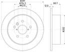 Mintex Brake Discs fits -Toyota V257:4 MDC1511 (also fits other vehicles)