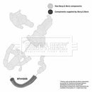 Borg & Beck Emission Cntrl Hose  - BTH1005 fits Fiat Punto 1.3JTD 2004-
