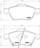 Mintex Brake Pad Set fits -Toyota MDB2622 (also fits other vehicles)