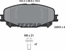 Textar Brake Pad Set - 2280301