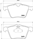 Mintex Brake Pad Set fits -Jaguar MDB3366 (also fits other vehicles)