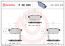 Brembo Brake Pad Set - P28025
