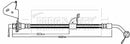 Borg & Beck Brake Hose  - BBH8051 fits Chevrolet Captiva,GM Antara