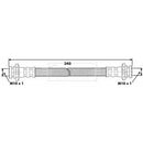 Borg & Beck Brake Hose  - BBH6823 fits Nissan 200SX,Almera I (N15)
