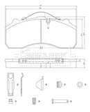Borg & Beck Brake Pads - BBP32997HD