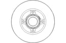 Disctech Brake Disc (Single) - Fits Honda, Renault - ABD3133 - Rear Axle