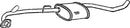 Klarius GM498V - Box With Centre Pipe Left Hand  - Fits Opel Omega 2.2i