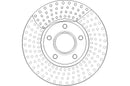 Disctech Brake Disc (Single) - Fits Ford, Volvo - ABD3212 - Front Axle