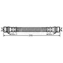 Borg & Beck Brake Hose  - BBH7336 fits Land Rover Range Rover 94-