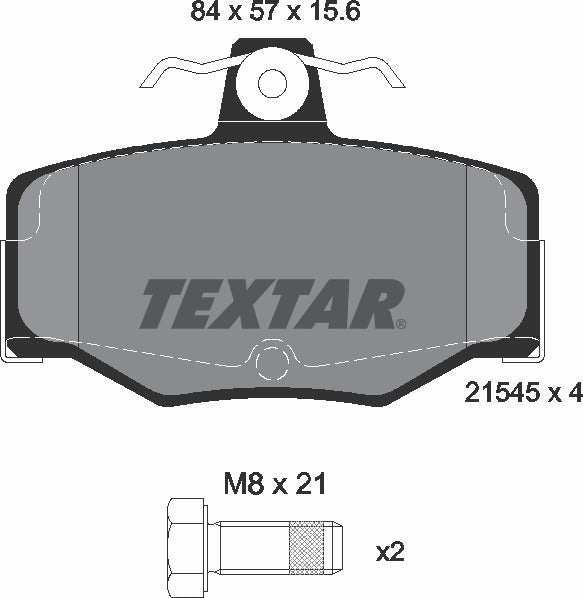 Nissan, Brake Pad Set - Textar 2154501