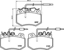 Mintex Brake Pad Set fits -Citroën Dallas Mega Peugeot MDB1327 (also fits other vehicles)