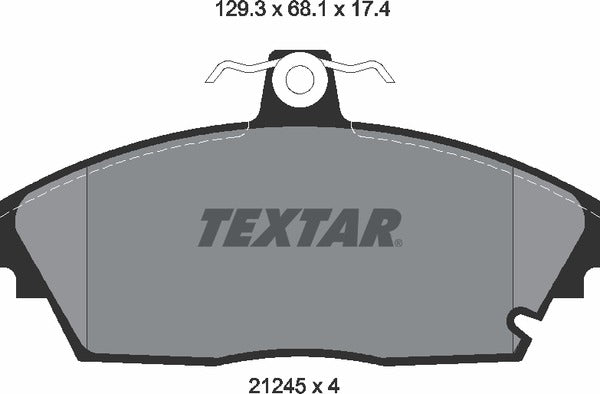 Textar Brake Pad Set - 2124502
