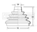 First Line CV Boot Kit  - FCB2320