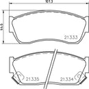 Mintex Brake Pad Set fits -Geo Subaru Suzuki Tata MDB1474 (also fits other vehicles)