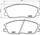 Mintex Brake Pad Set fits - MDB2339 (also fits other vehicles)