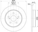 Mintex Brake Discs fits -Lexus Toyota 262:5 MDC2912C (also fits other vehicles)