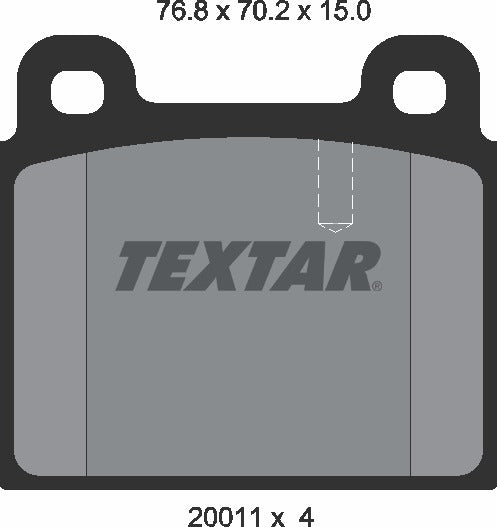 Textar Brake Pad Set - 2001107