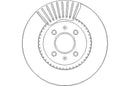 Disctech Brake Disc (Single) - Fits Hyundai - ABD2516 - Front Axle