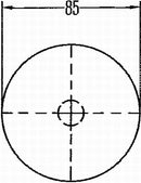 HELLA 8RA 002 016-111 Reflector - Lens Colour: Red - round - Bolted/mounting