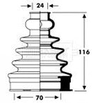 Borg & Beck Cv Joint Boot Kit  - BCB2796 fits Audi, Fiat, Ford, Saab, Seat