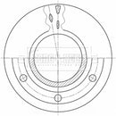 Borg & Beck Brake Disc  - BBD32931