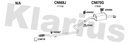 Klarius CN668J - Centre Pipe  - Fits Citroen C3 II 1.6HDi