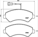Brembo Brake Pad Set - P23136