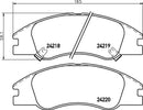 Mintex Brake Pad Set fits -Kia MDB2703 (also fits other vehicles)