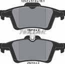 Ford Volvo, Brake Pad Set - Textar 2521201