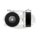 Gates FleetRunner Idler Pulley - T36135
