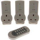 Status Remote Control Sockets - White - Set of 3 - SREMSOC3PK3