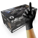 Unicare Black Heavy Duty Diamond Grip Nitrile Gloves - Large - GA0134