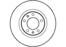 Disctech Brake Disc (Single) - Fits Citroën, Mercedes-benz - ABD3527 - Front Axle