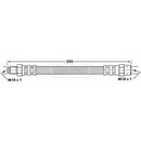 Borg & Beck Brake Hose  - BBH6052 fits BMW 3/5/6/7,Audi 80,100