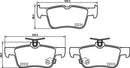 Mintex Brake Pad Set fits -Ford MDB4107 (also fits other vehicles)